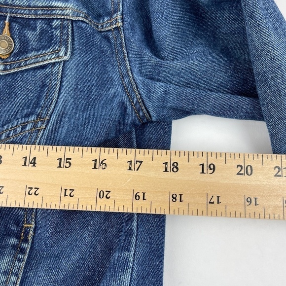 XtremeAir Blues Jean Jacket Womens Large Blue Buttons - Picture 7 of 10